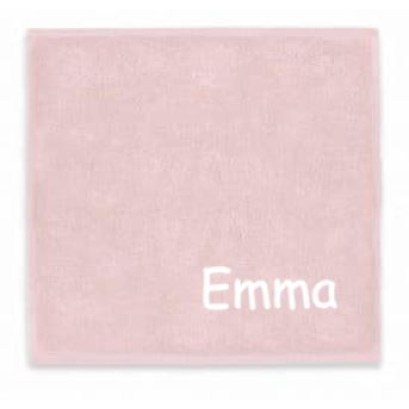 Spuugdoekje met naam - blush